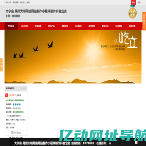 大宇宙  禹州大明网络网站制作小程序制作抖音业务