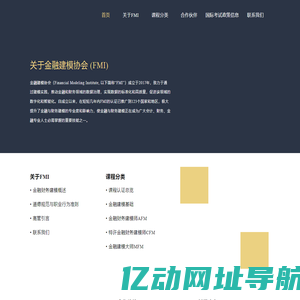 关于金融建模协会 (FMI)